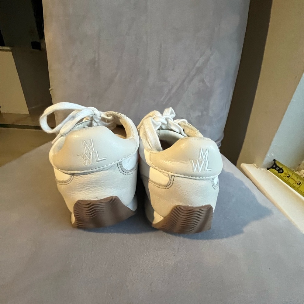Madewell - Retro Sneakers - Size 7- Color: cloud linen /white reg price $98 - Picture 3 of 6